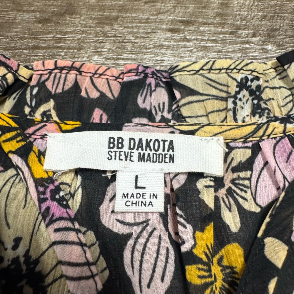 BB Dakota Steve Madden Floral Maxi Dress Size Large - Picture 8 of 9
